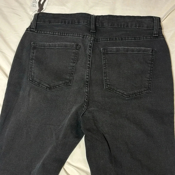 Boot Cut Black Denim Jeans with Slit Hem - NWT - Picture 8 of 9